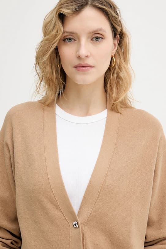 Кардиган из хлопка Karl Lagerfeld IKON - фото 5