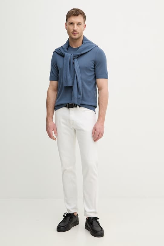 Шерстяная футболка BOSS H-Umauro - фото 3