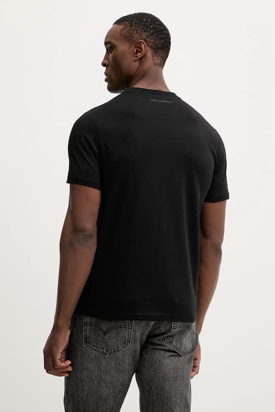 Хлопковая футболка Karl Lagerfeld - фото 4