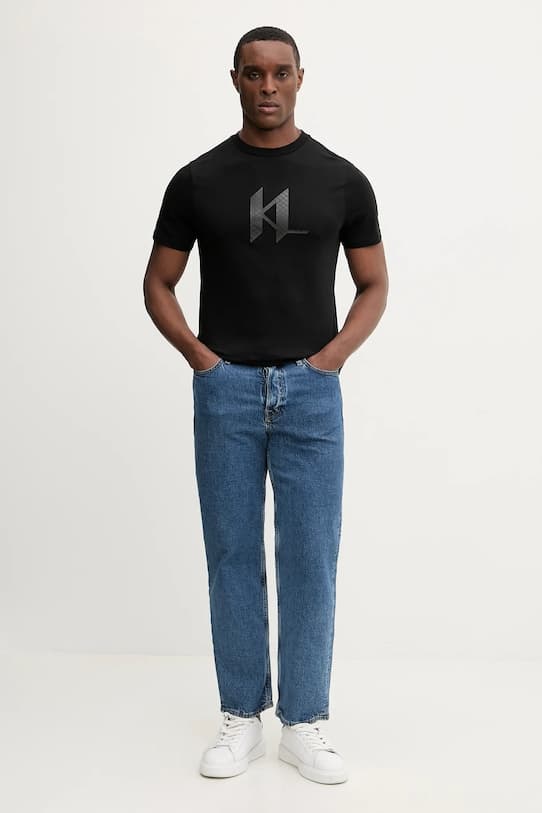 Хлопковая футболка Karl Lagerfeld - фото 3