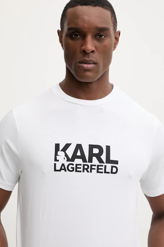 Хлопковая футболка Karl Lagerfeld - фото 5