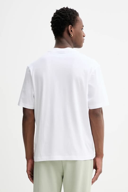 Синяя хлопковая футболка Hugo Nayonix - фото 4