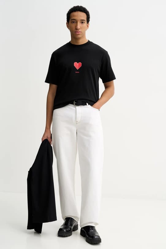 Хлопковая футболка HUGO Dalentin - фото 3