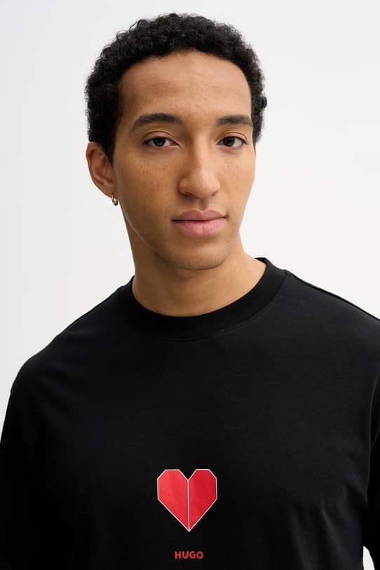 Хлопковая футболка HUGO Dalentin - фото 5