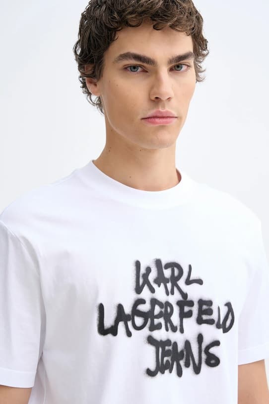 Хлопковая футболка Karl Lagerfeld Jeans - фото 5