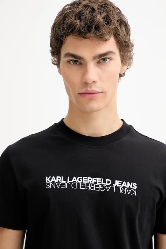 Хлопковая футболка Karl Lagerfeld Jeans - фото 5