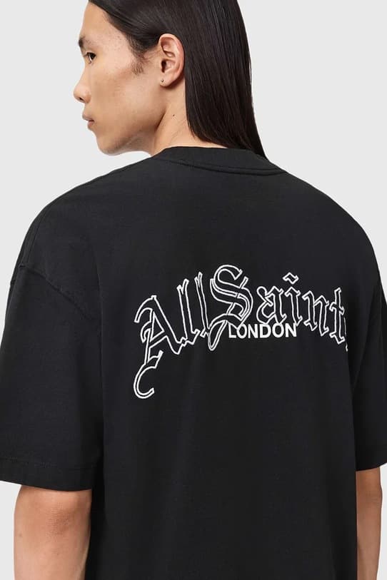 Хлопковая футболка AllSaints DESCENT - фото 6