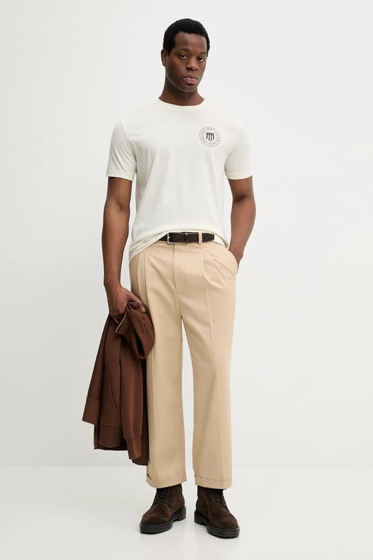 футболка Gant из хлопка - фото 3