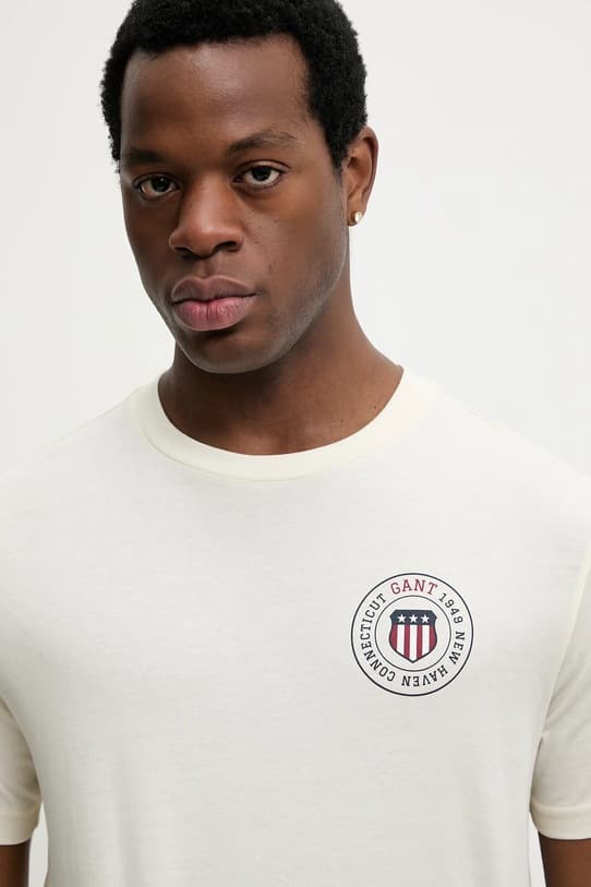 футболка Gant из хлопка - фото 5