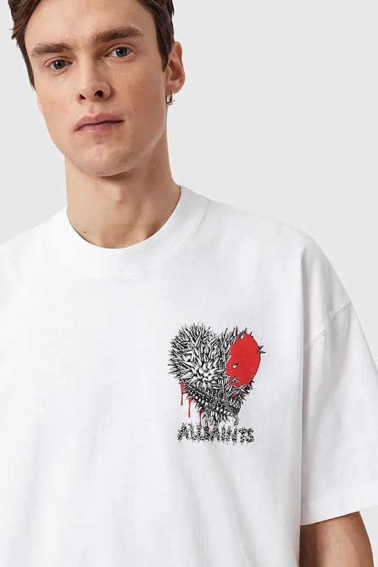 Хлопковая футболка AllSaints CHASTE - фото 5