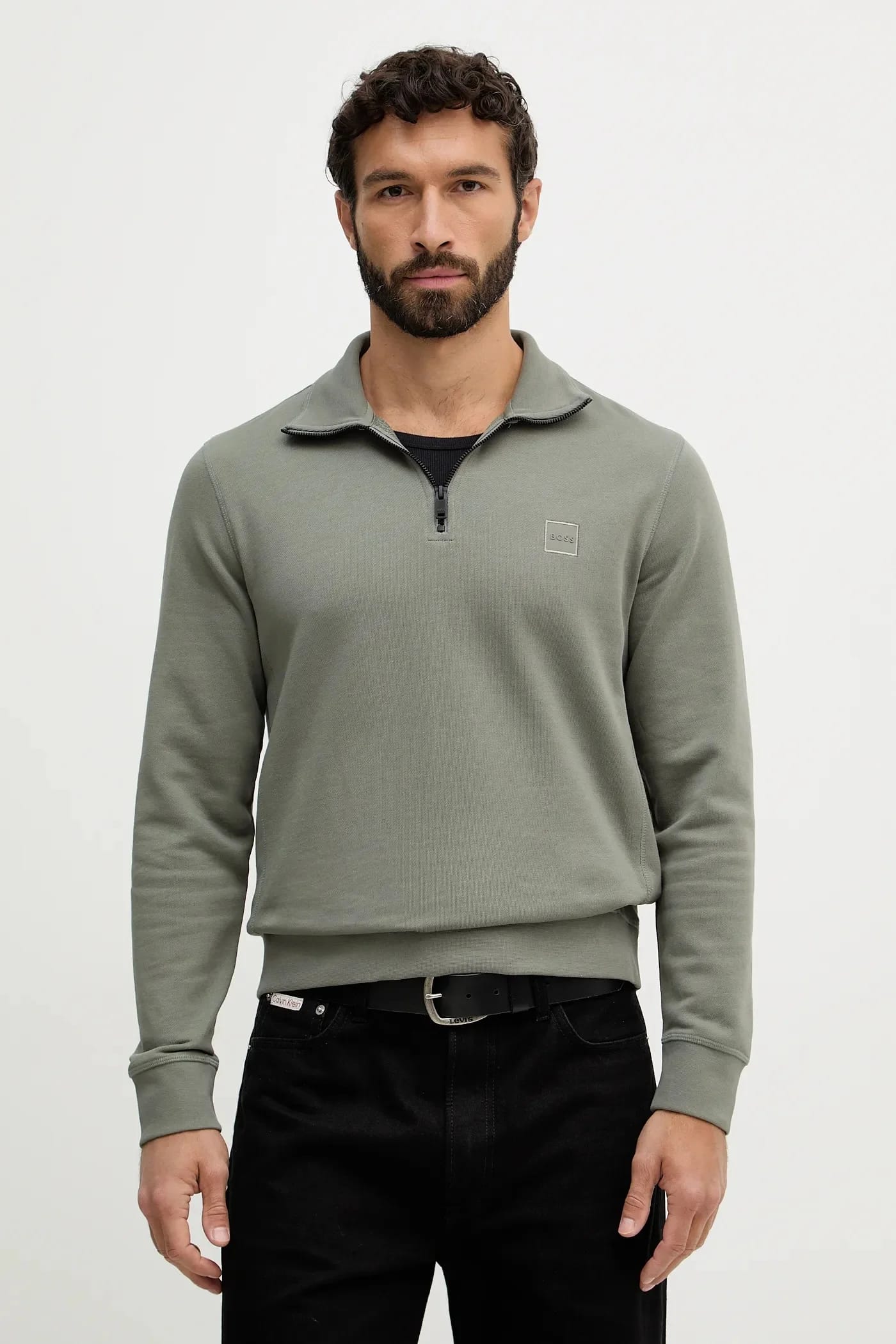 Толстовка из хлопка BOSS BOSS CASUAL