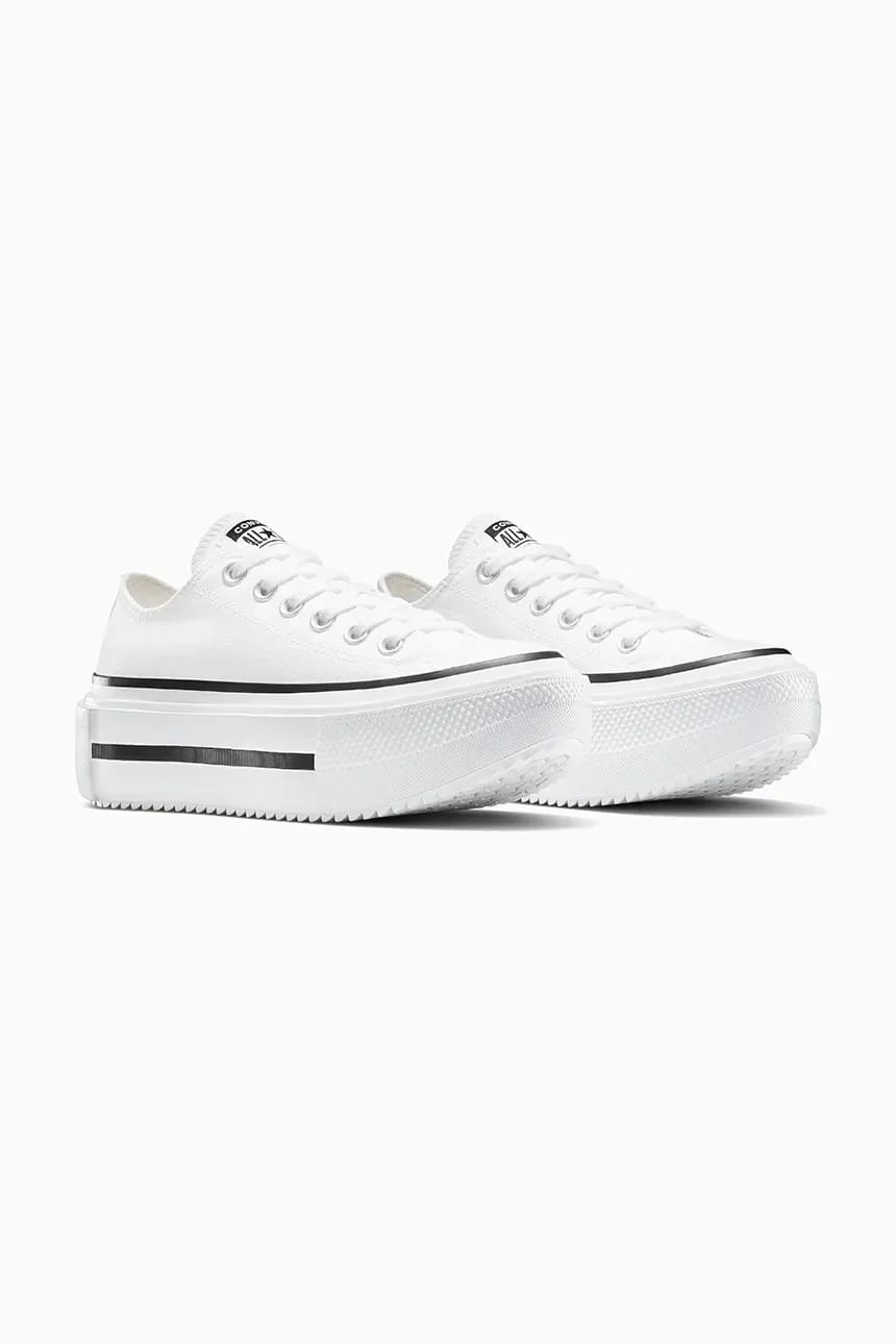 кроссовки Chuck Taylor All Star Lift Double Stack белые для мужчин - фото 2