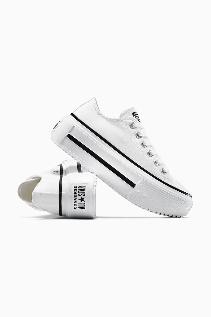 кроссовки Chuck Taylor All Star Lift Double Stack белые для мужчин - фото 4
