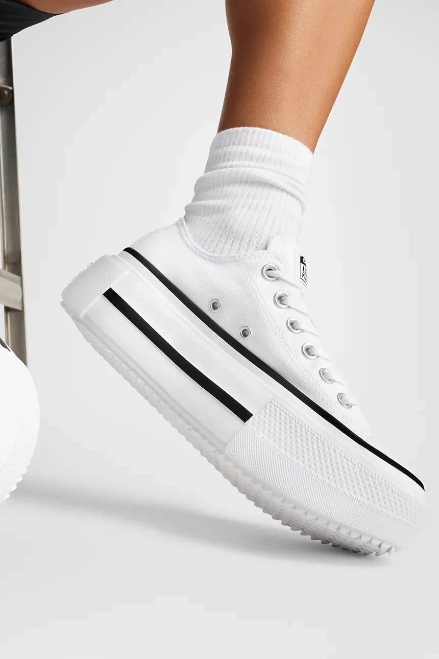 кроссовки Chuck Taylor All Star Lift Double Stack белые для мужчин - фото 10