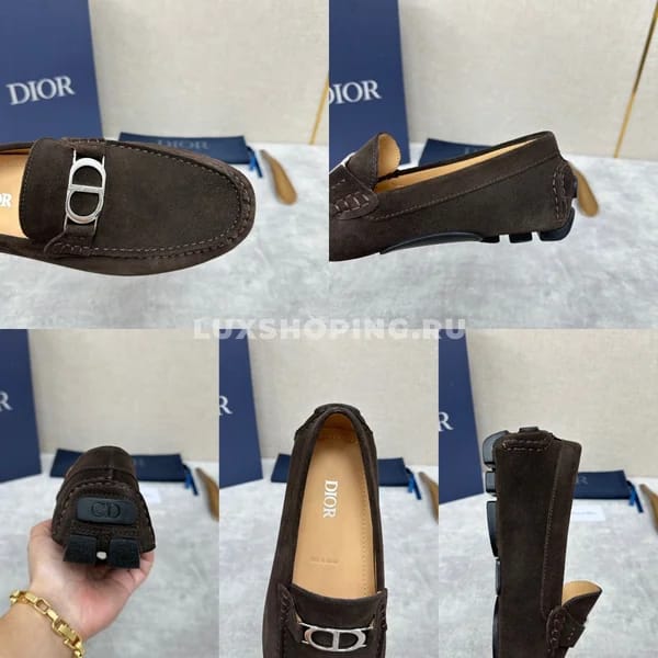 Мокасины Dior Icon коричневые - фото 4
