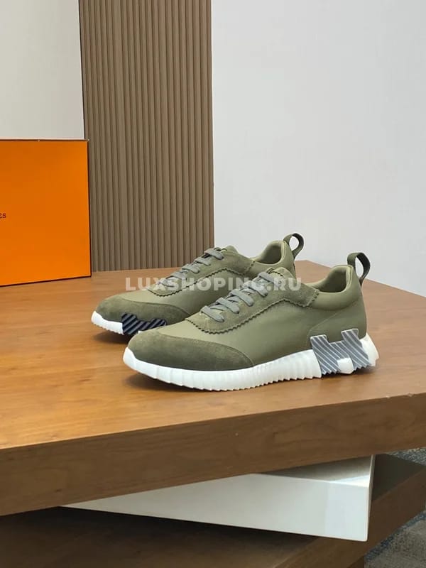 Кроссовки Hermes зеленые