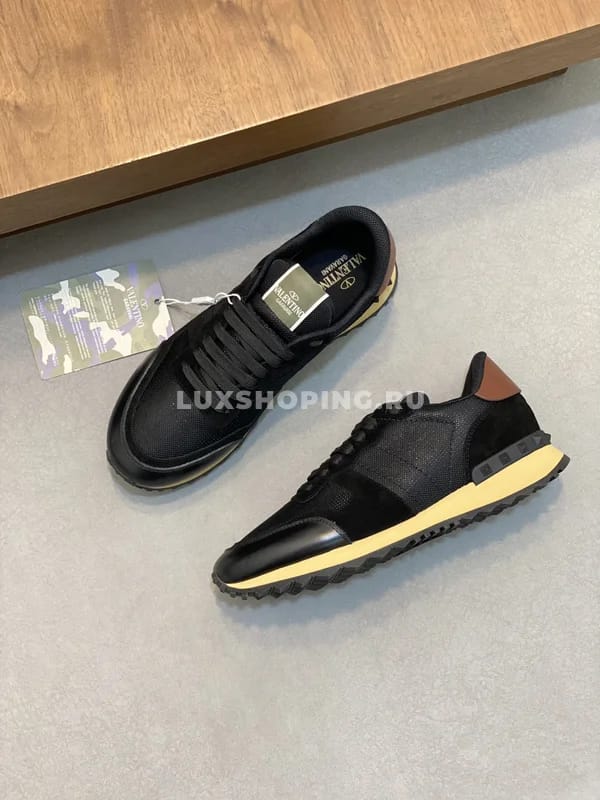 Кроссовки Valentino Rockrunner черные - фото 5