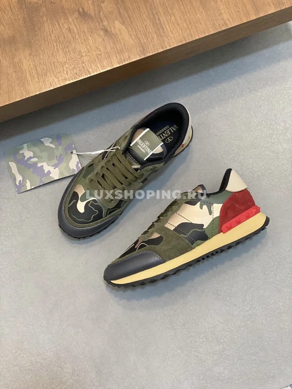 Кроссовки Valentino Rockrunner милитари - фото 2
