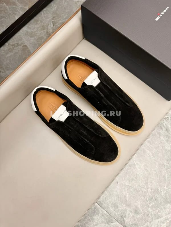 Кеды слипоны Kiton черные
