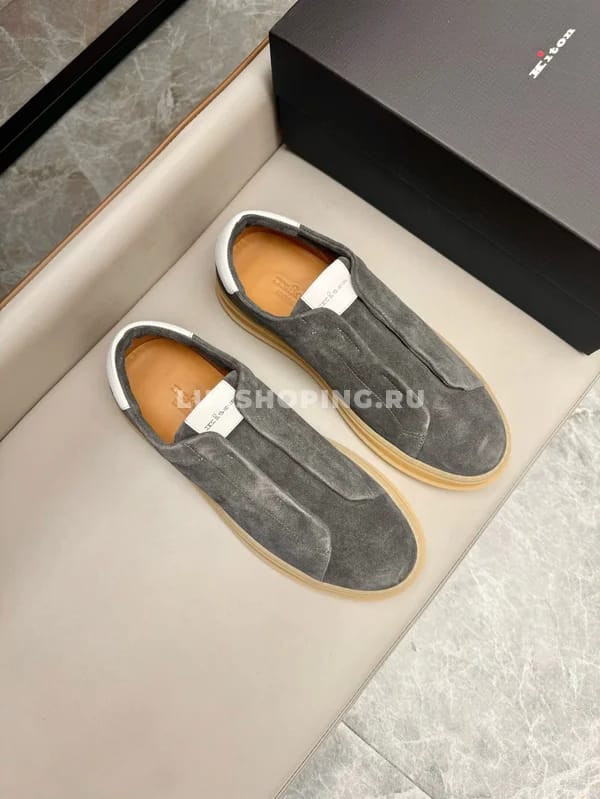 Кеды слипоны Kiton серые