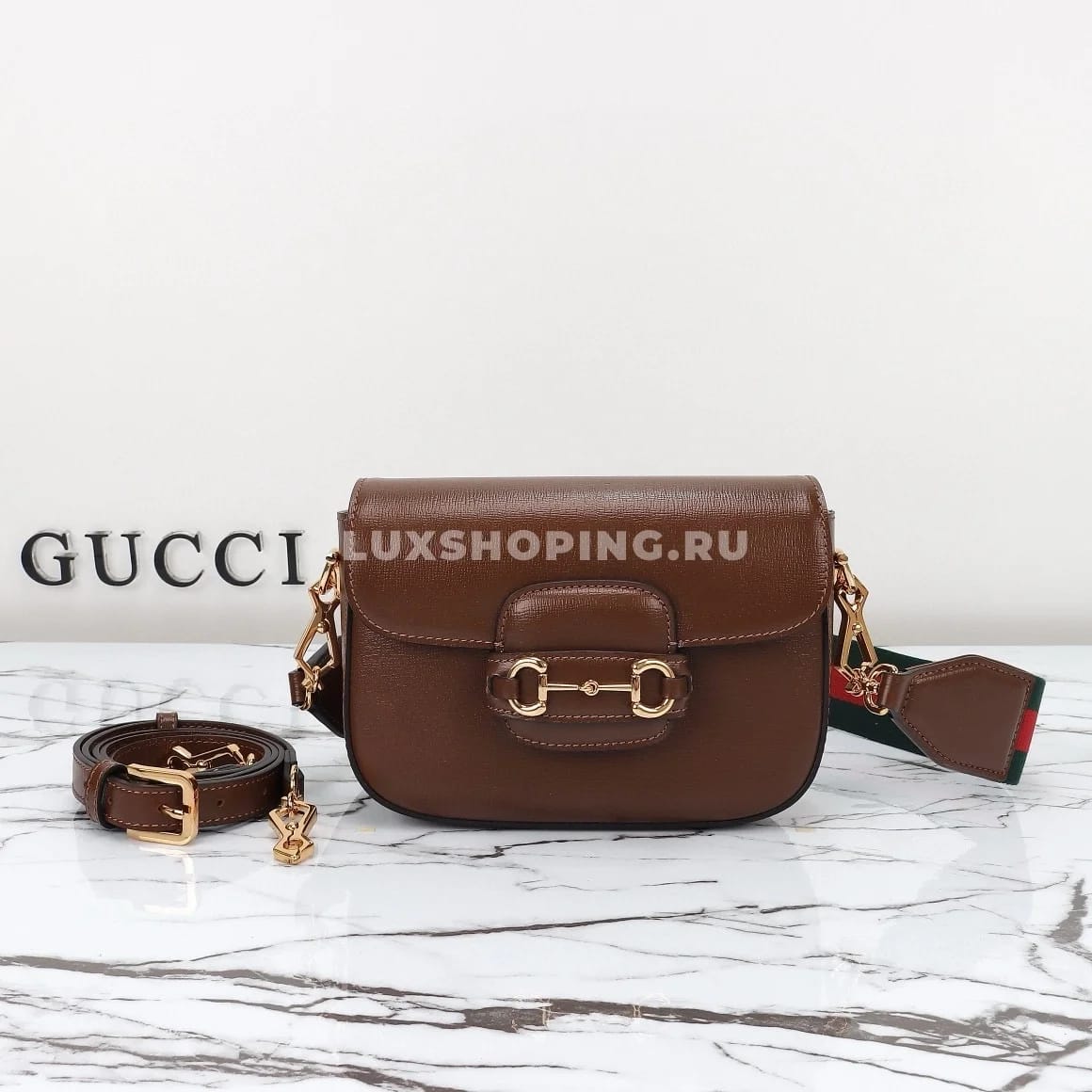 Gucci Horsebit Маленькая Сумка через плечо brown