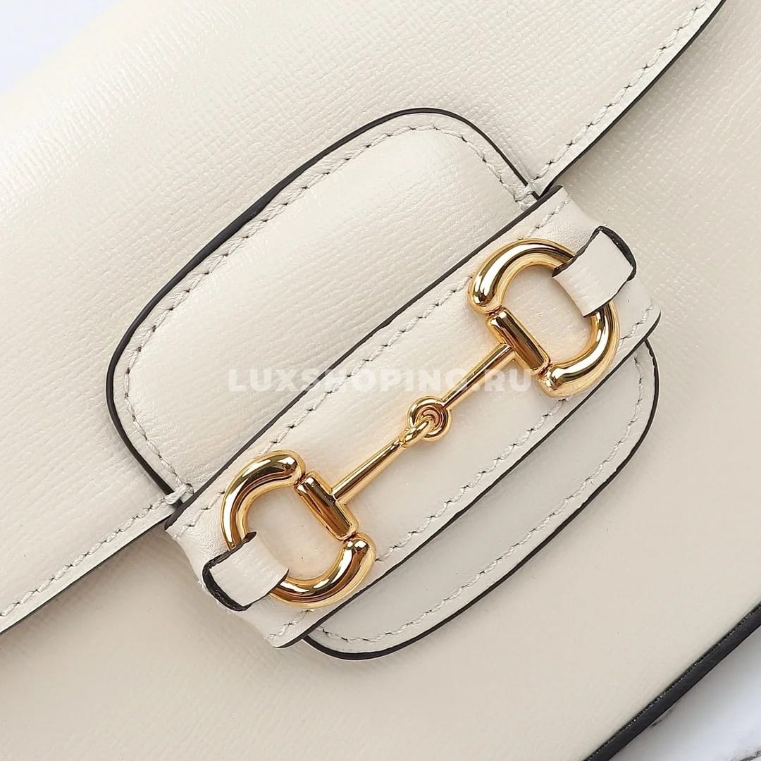 Gucci Horsebit Маленькая Сумка через плечо белый - фото 4