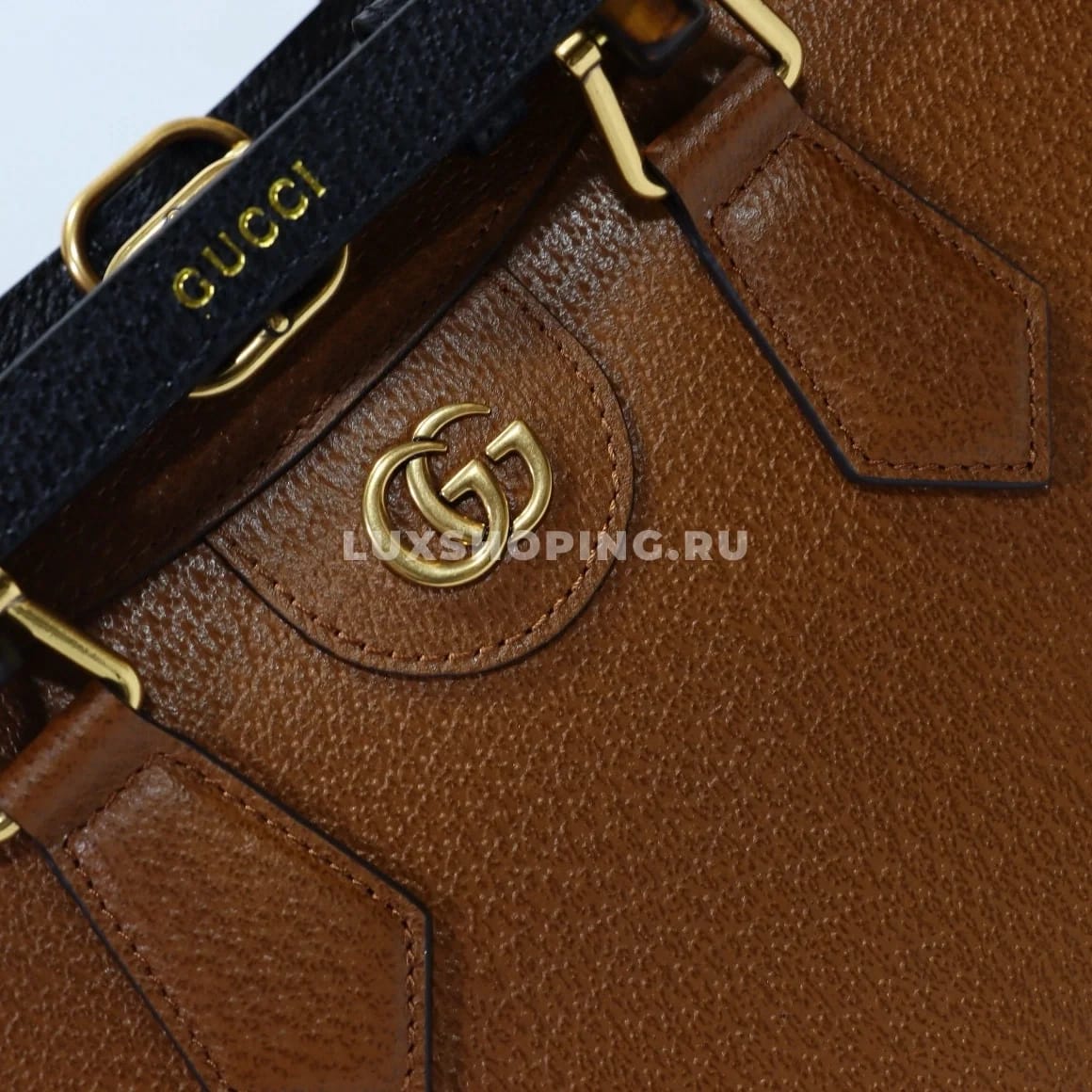 Gucci Сумка-тоут Diana 702721 коричневый - фото 5