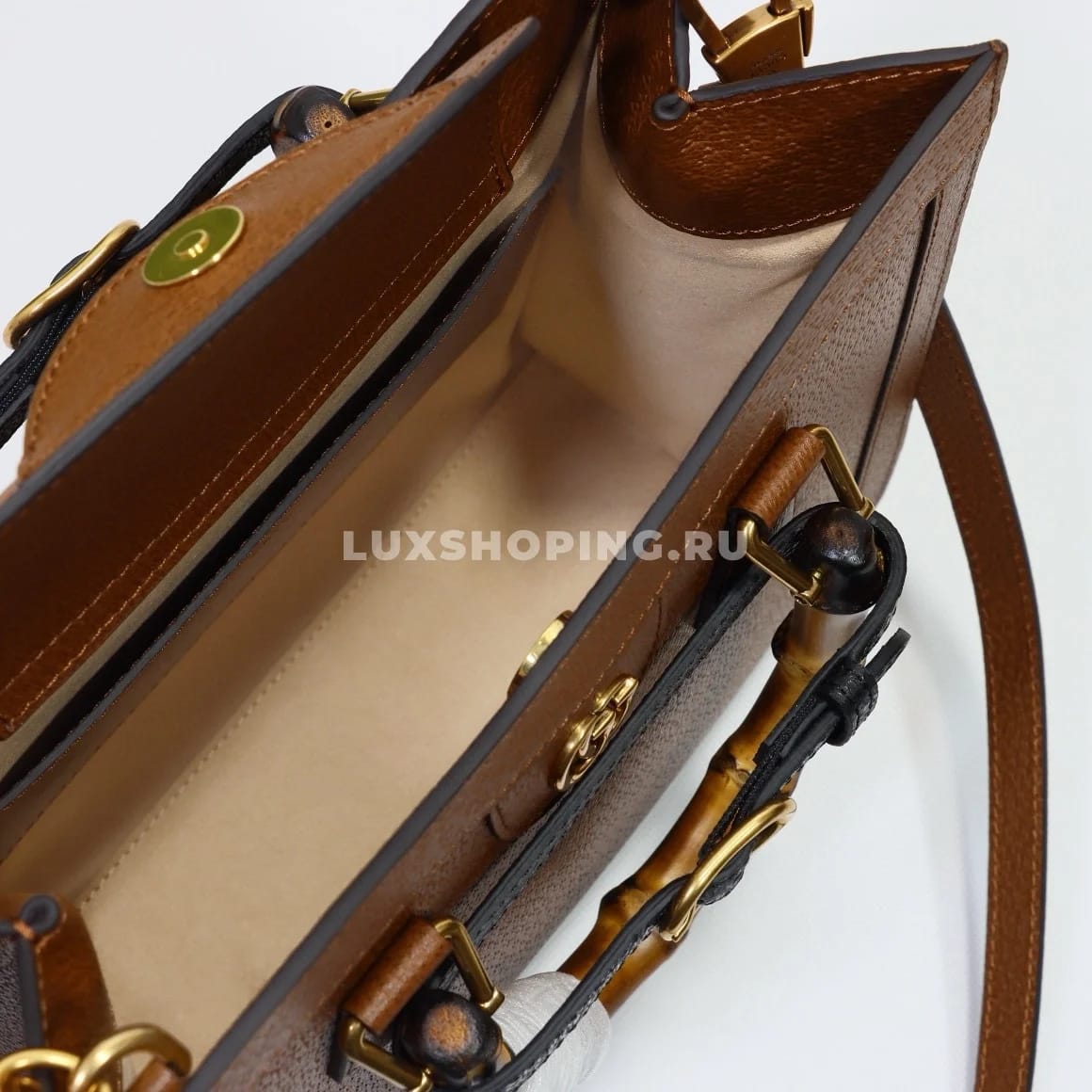 Gucci Сумка-тоут Diana 702721 коричневый - фото 8