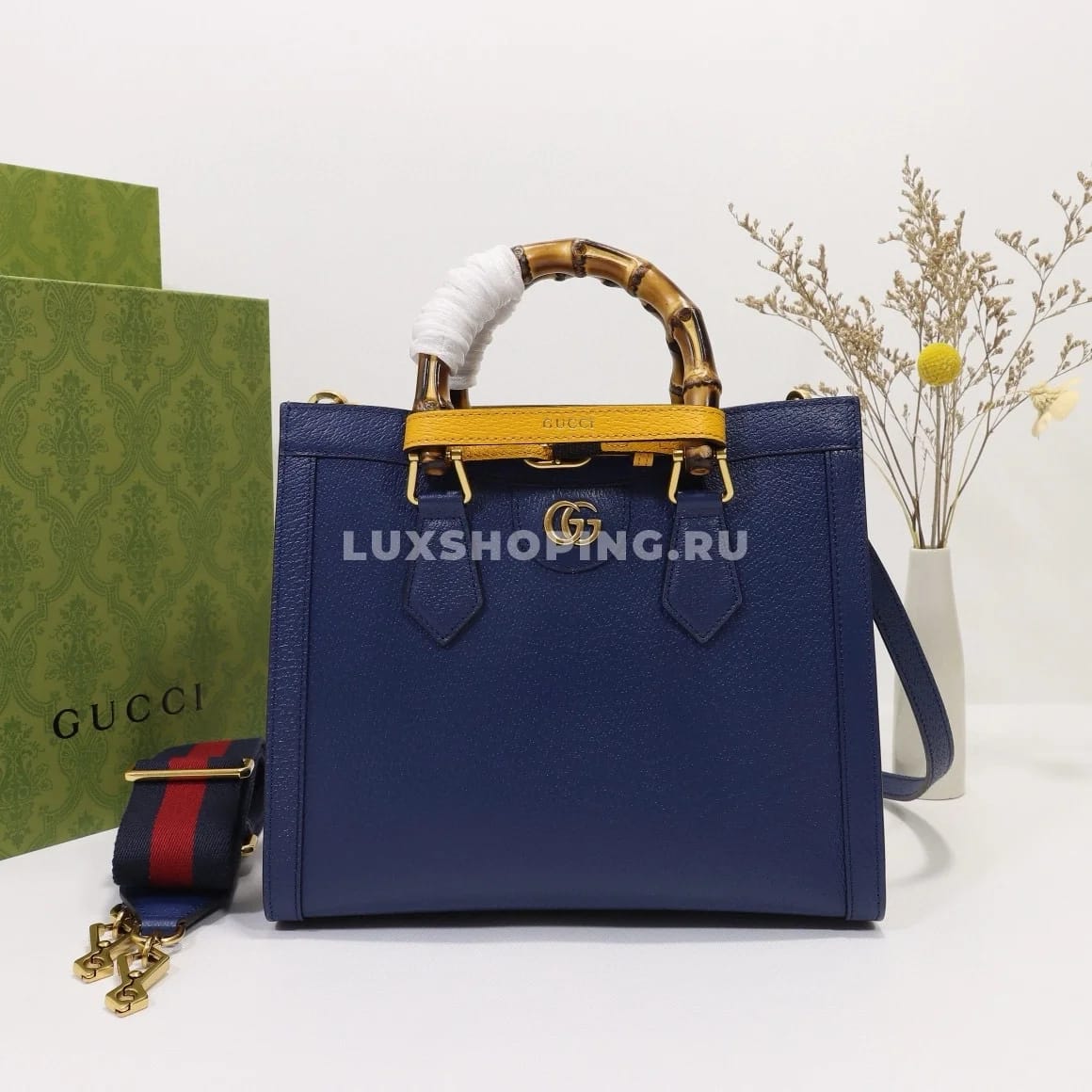 Gucci Сумка-тоут Diana 702721 Синий