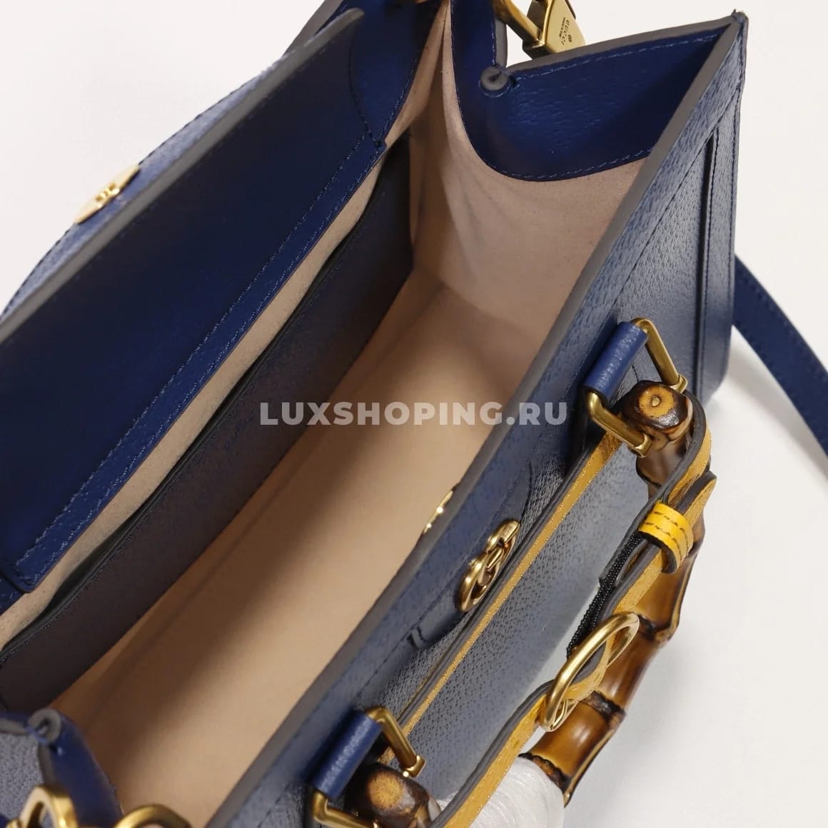 Gucci Сумка-тоут Diana 702721 Синий - фото 7