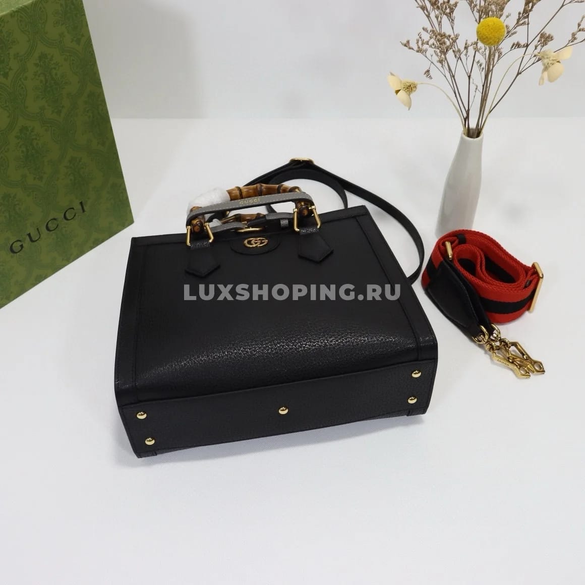 Gucci Сумка-тоут Diana 702721 Черный - фото 8