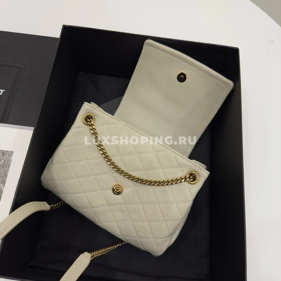 Saint Laurent Сумка Mini Nolita в цвете Белом - фото 8