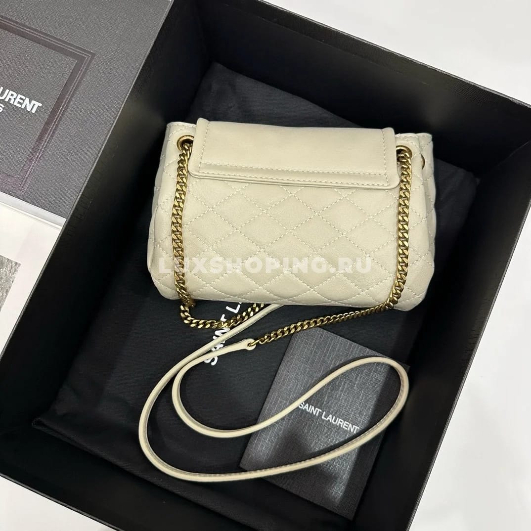 Saint Laurent Сумка Mini Nolita в цвете Белом - фото 9