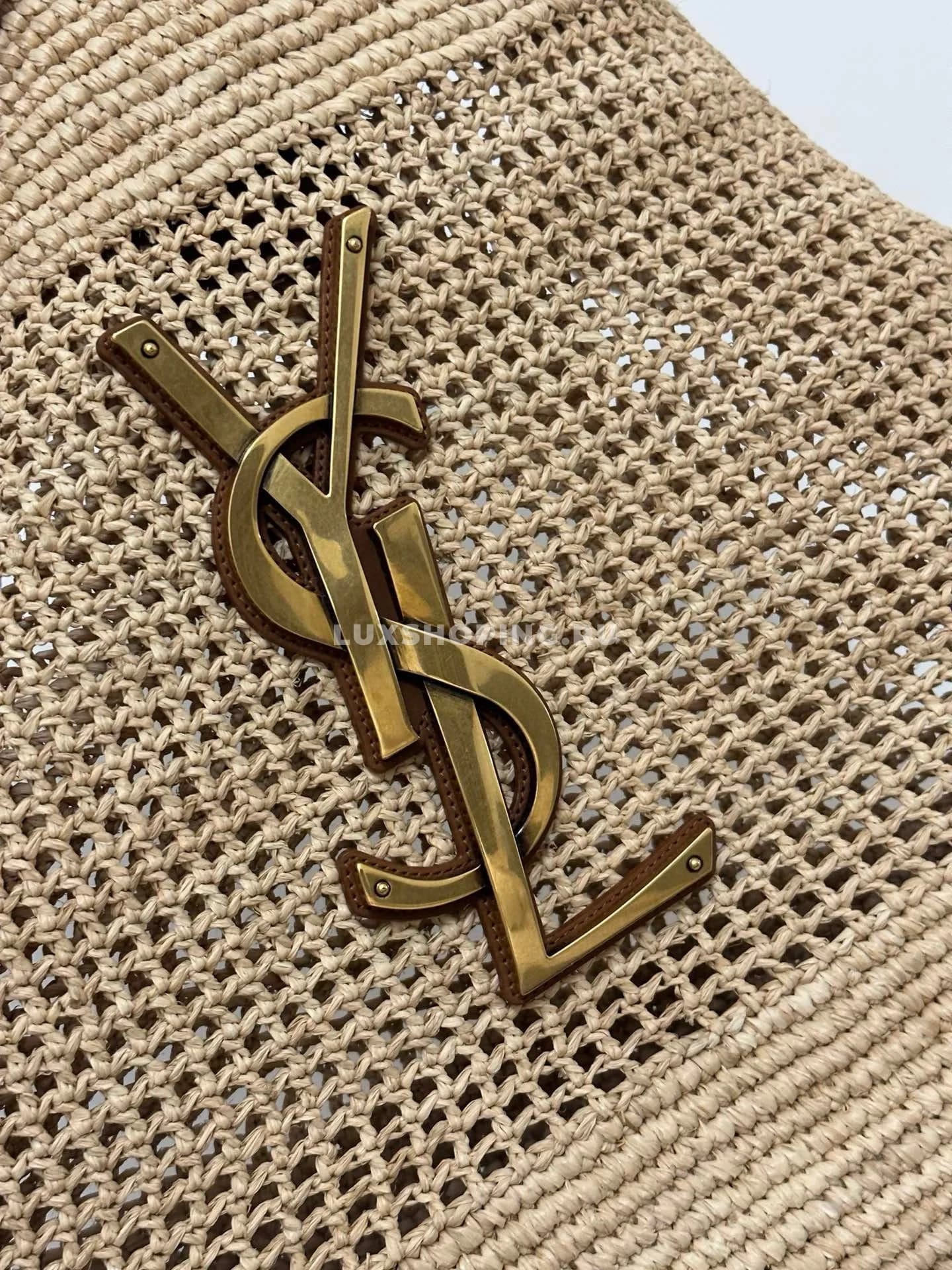 Saint Laurent Пляжная сумка YSL ICARE из рафии - фото 3