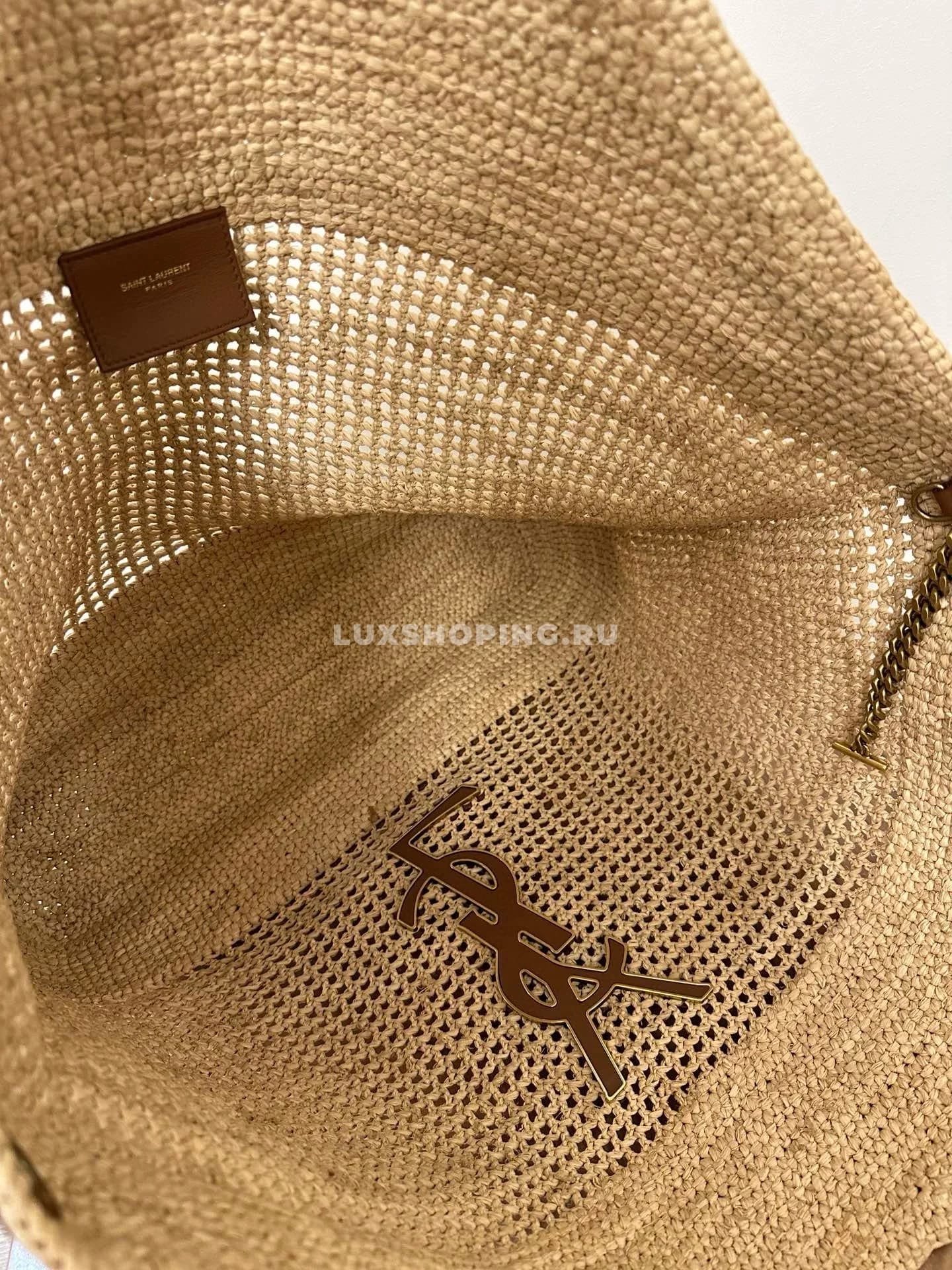 Saint Laurent Пляжная сумка YSL ICARE из рафии - фото 6