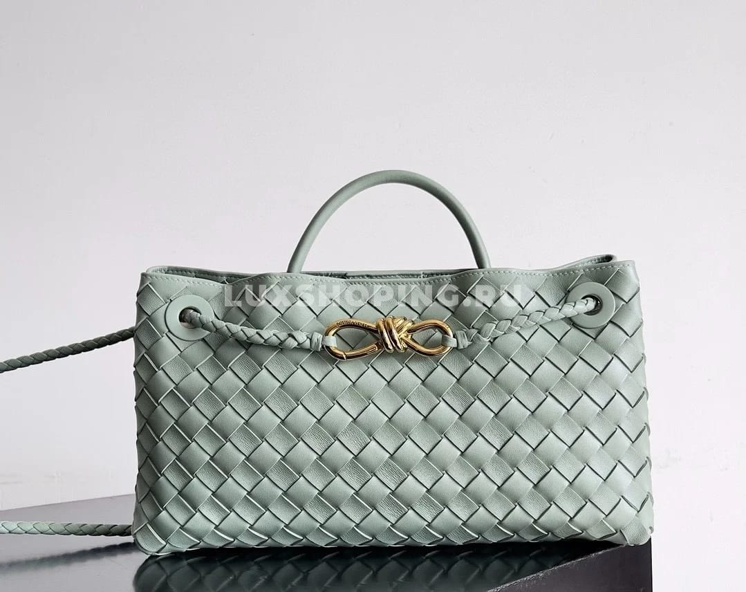Сумка BOTTEGA VENETA ANDIAMO East-West светло бирюзовый - фото 2