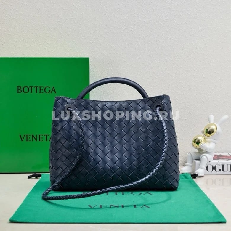 Сумка BOTTEGA VENETA ANDIAMO среднего размера в оттенке "глубокий синий" - фото 3
