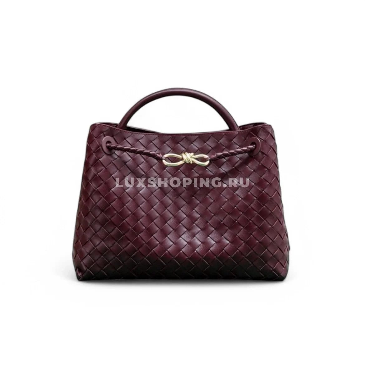 Сумка BOTTEGA VENETA ANDIAMO среднего размера в оттенке "вино-красный"