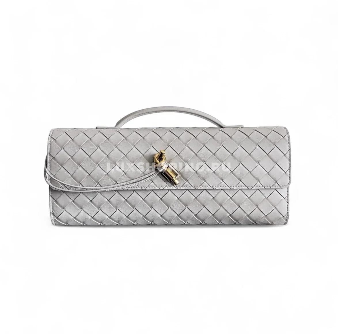 Сумка BOTTEGA VENETA ANDIAMO Clutch в оттенке "серый"