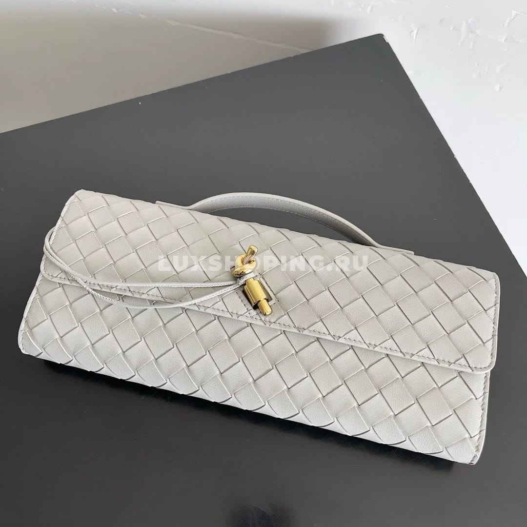 Сумка BOTTEGA VENETA ANDIAMO Clutch в оттенке "серый" - фото 3