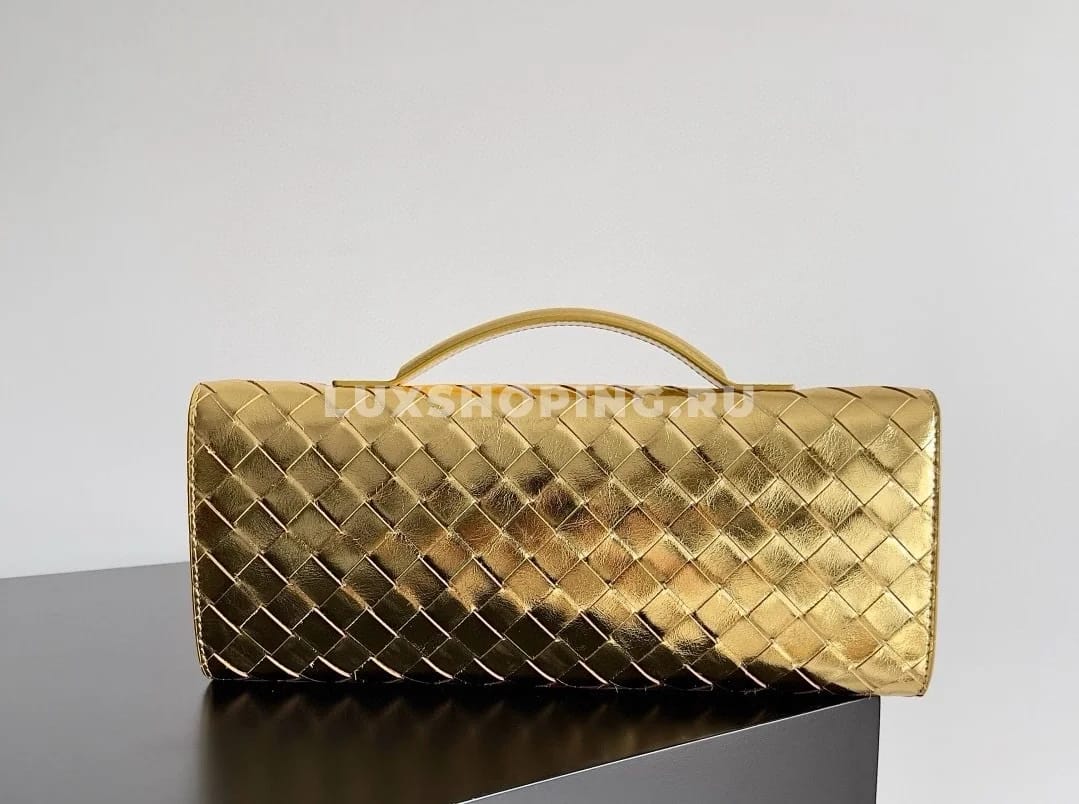Сумка BOTTEGA VENETA ANDIAMO Clutch золотой - фото 5