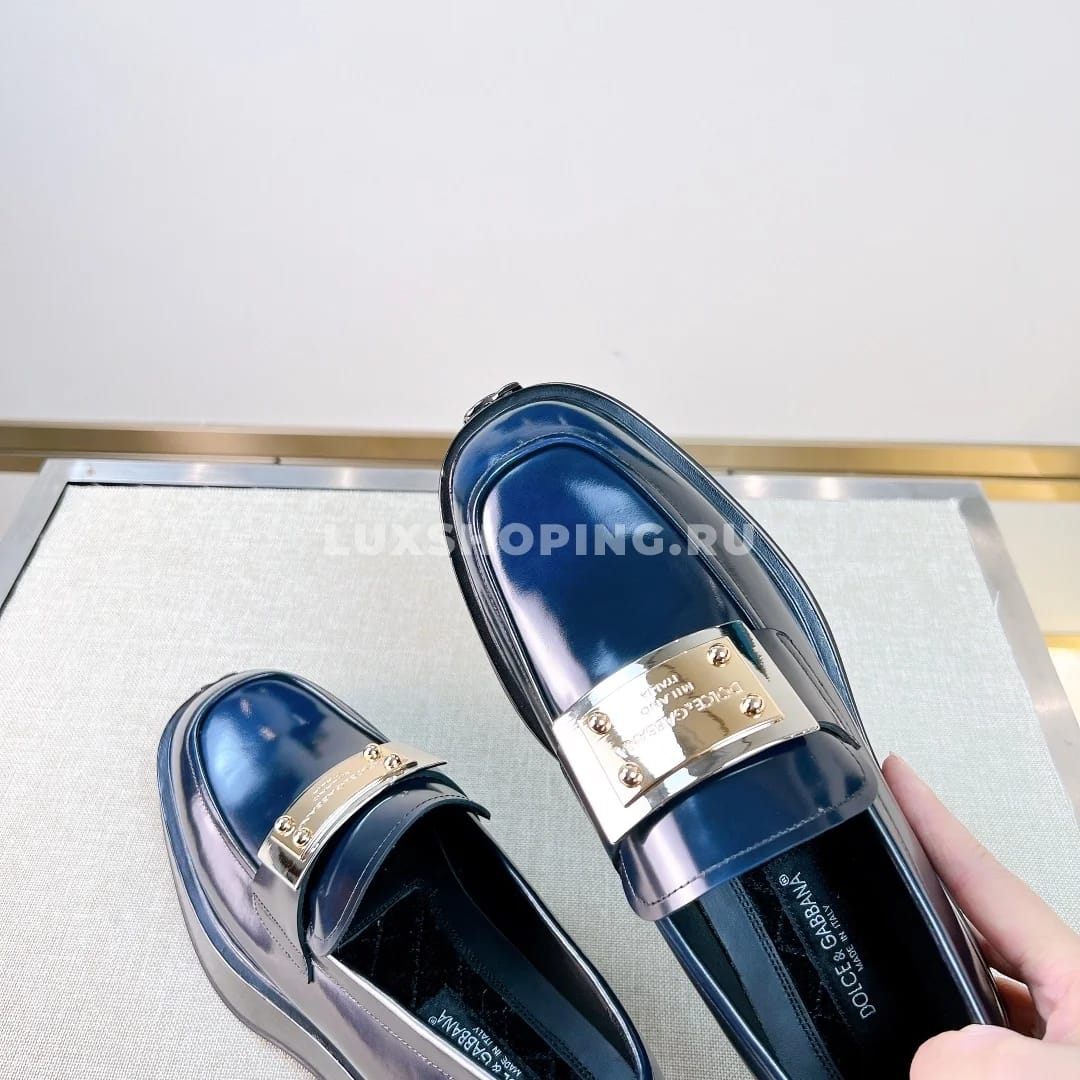 Мужские туфли Dolce &amp; Gabbana синие - фото 4