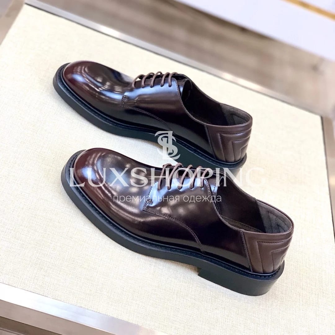 Туфли Prada коричневые оксфорды - фото 5