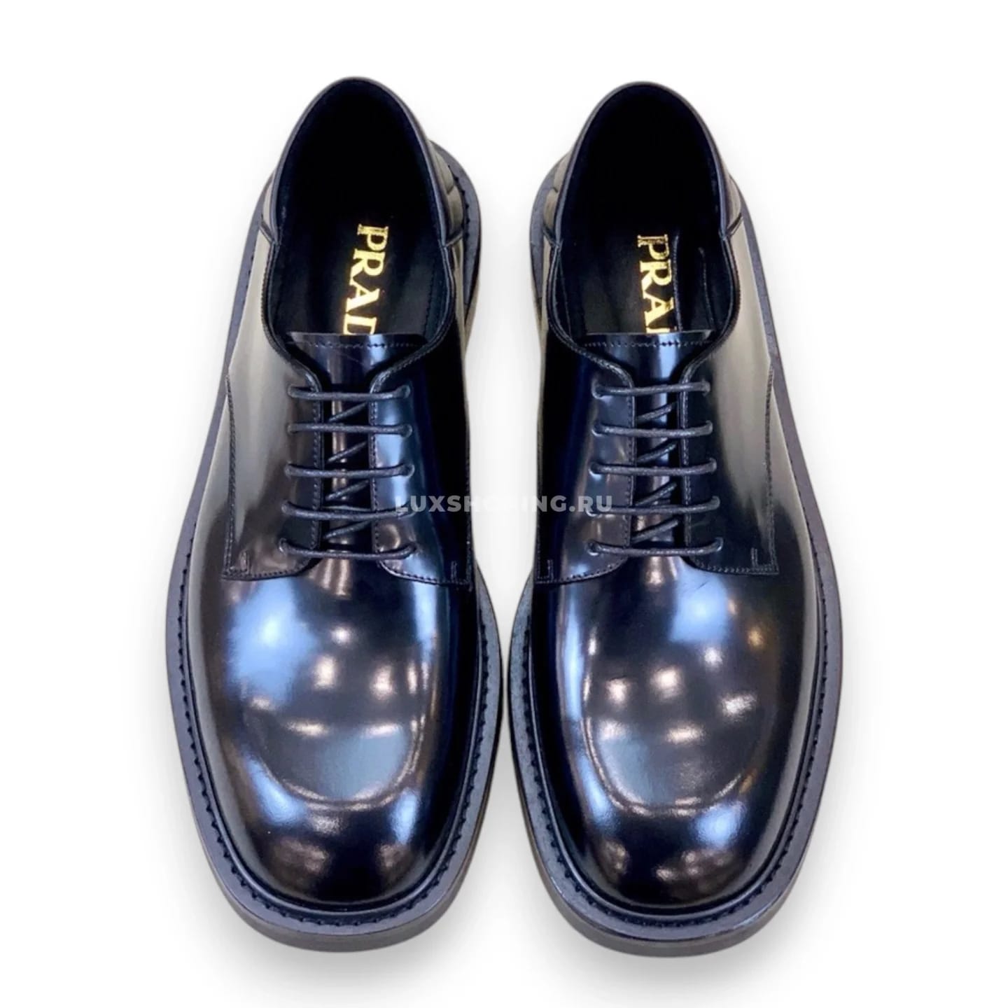 Туфли Prada черные оксфорды