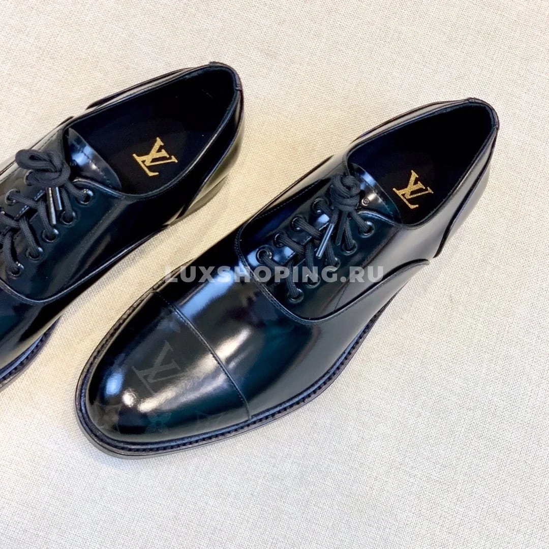 Туфли Louis Vuitton со шнурками черные - фото 3