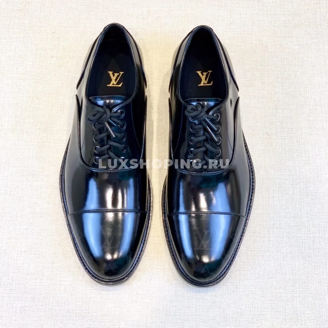 Туфли Louis Vuitton со шнурками черные - фото 4