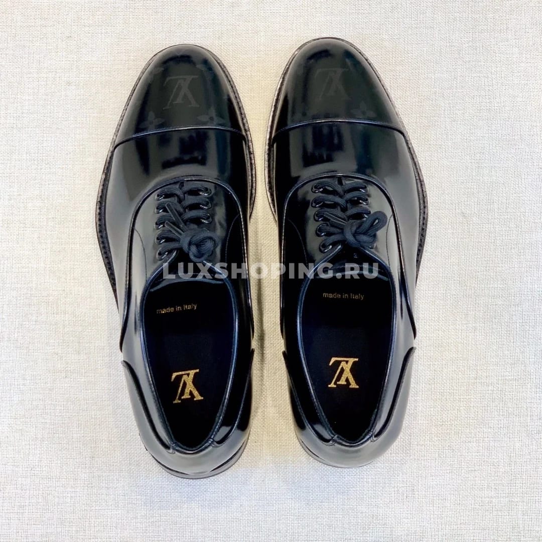 Туфли Louis Vuitton со шнурками черные - фото 5