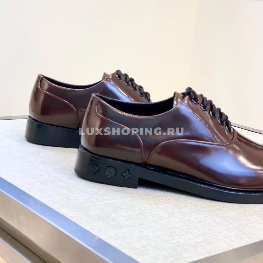 Туфли Louis Vuitton со шнурками коричневые - фото 3