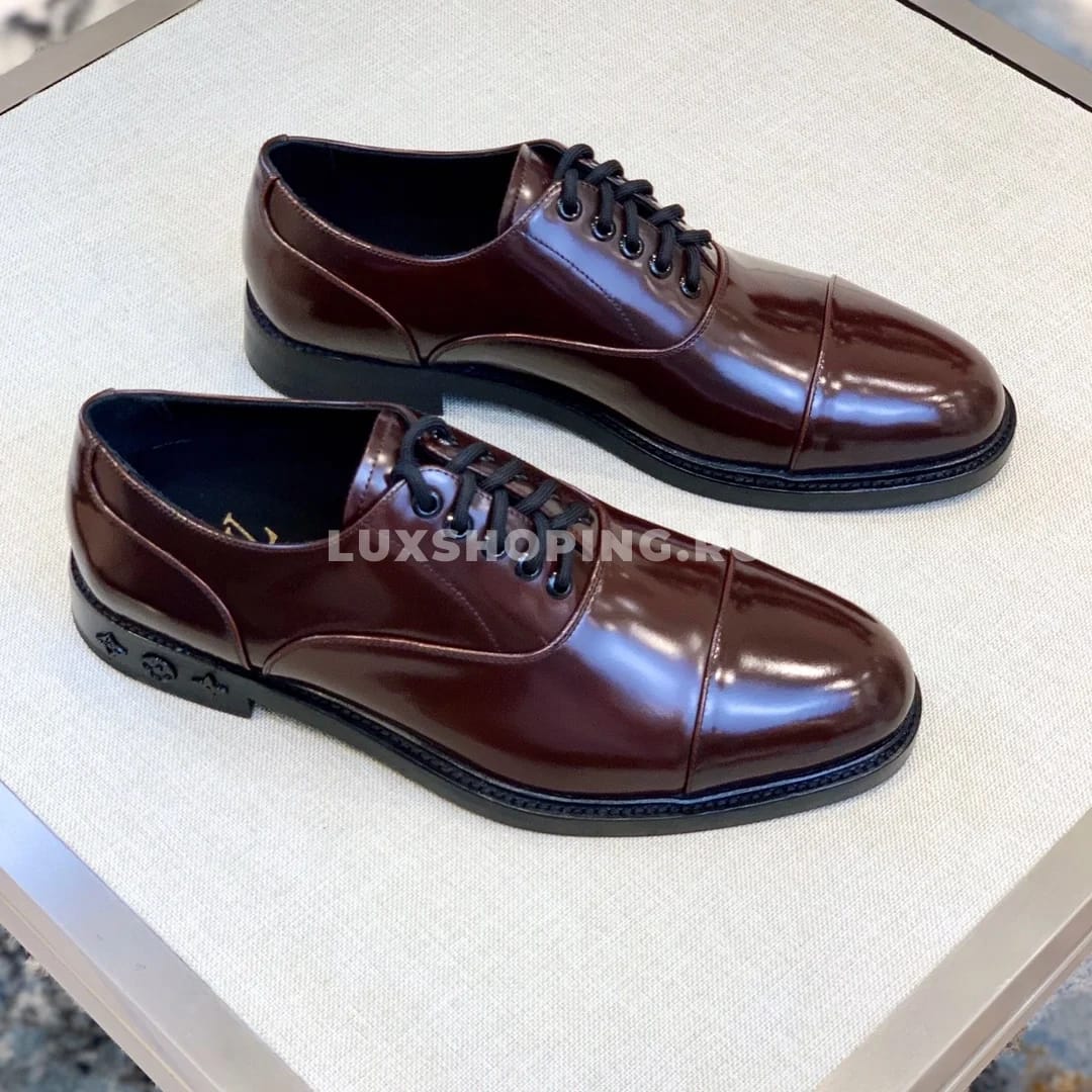 Туфли Louis Vuitton со шнурками коричневые - фото 6