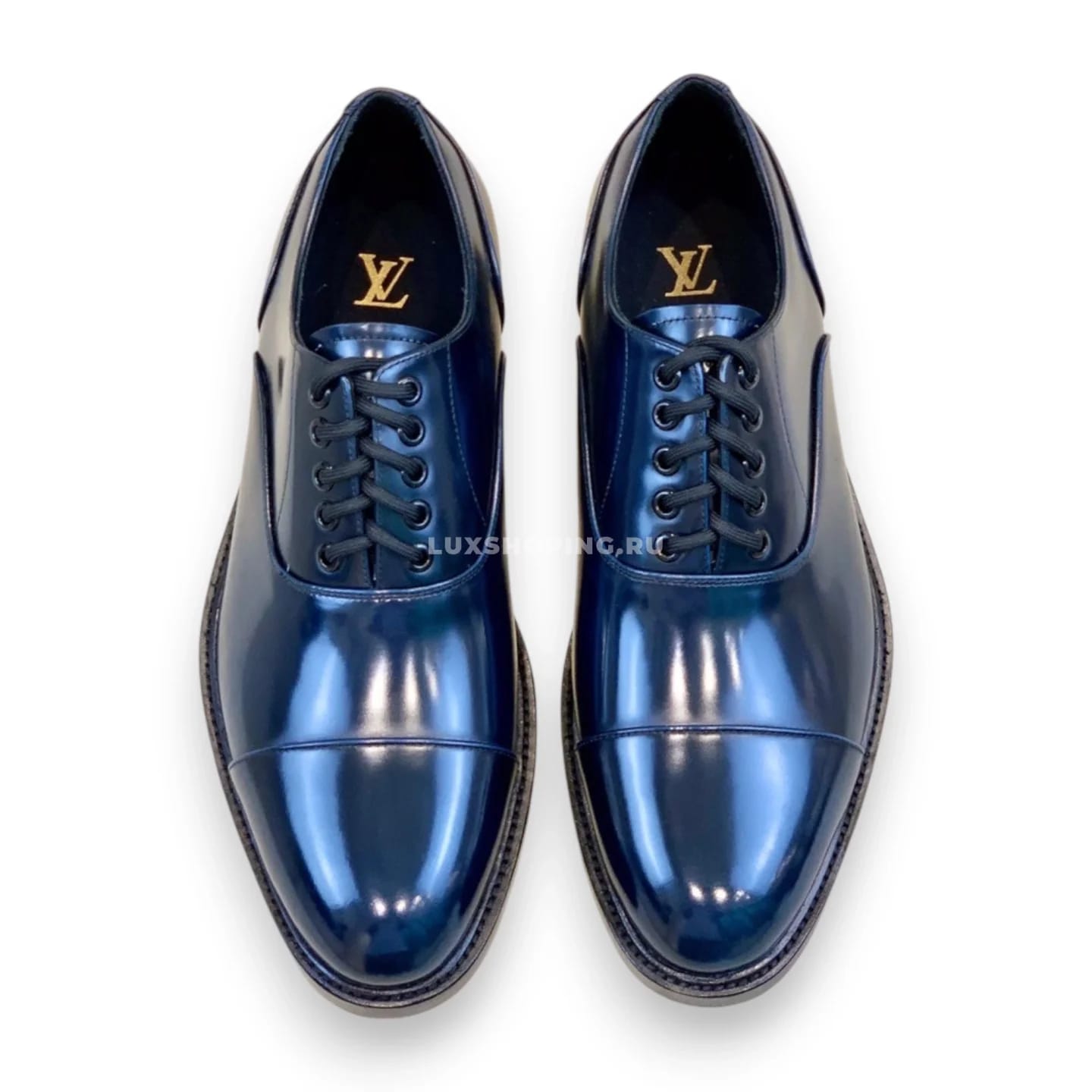 Туфли Louis Vuitton со шнурками синие